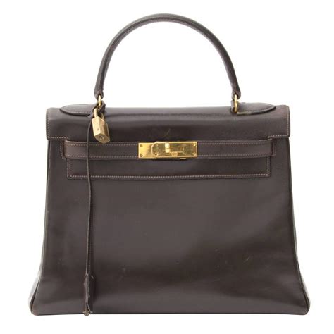 hermes kelly dark brown|vintage hermes kelly.